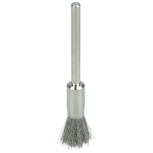 Weiler 5/16" Miniature Wire End Brush, .005" Stainless Steel Fill, 1/8" Stem 26114 - main